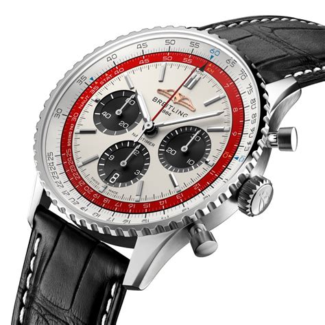 breitling navitimer red|Breitling Navitimer bezel.